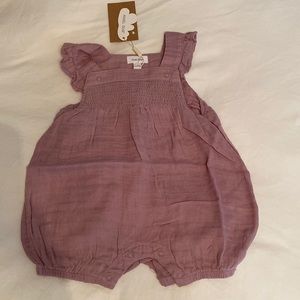 Angel Dear Smocked Front Overall Shortie